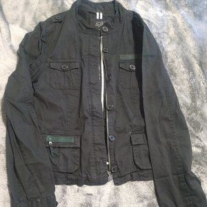 fox girl jacket black